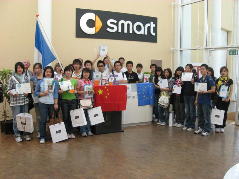 Les tudiants chinois de l'IUT ont apprci la visite, d'autant que certains ont reu un diplme 
par la mme occasion.